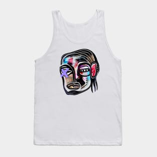 Art Face Tank Top